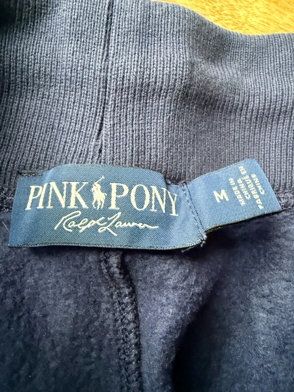 Polo Ralph Lauren Women's Pink Pony Fleece Sweatpants Navy Size Medium - Picture 8 of 11